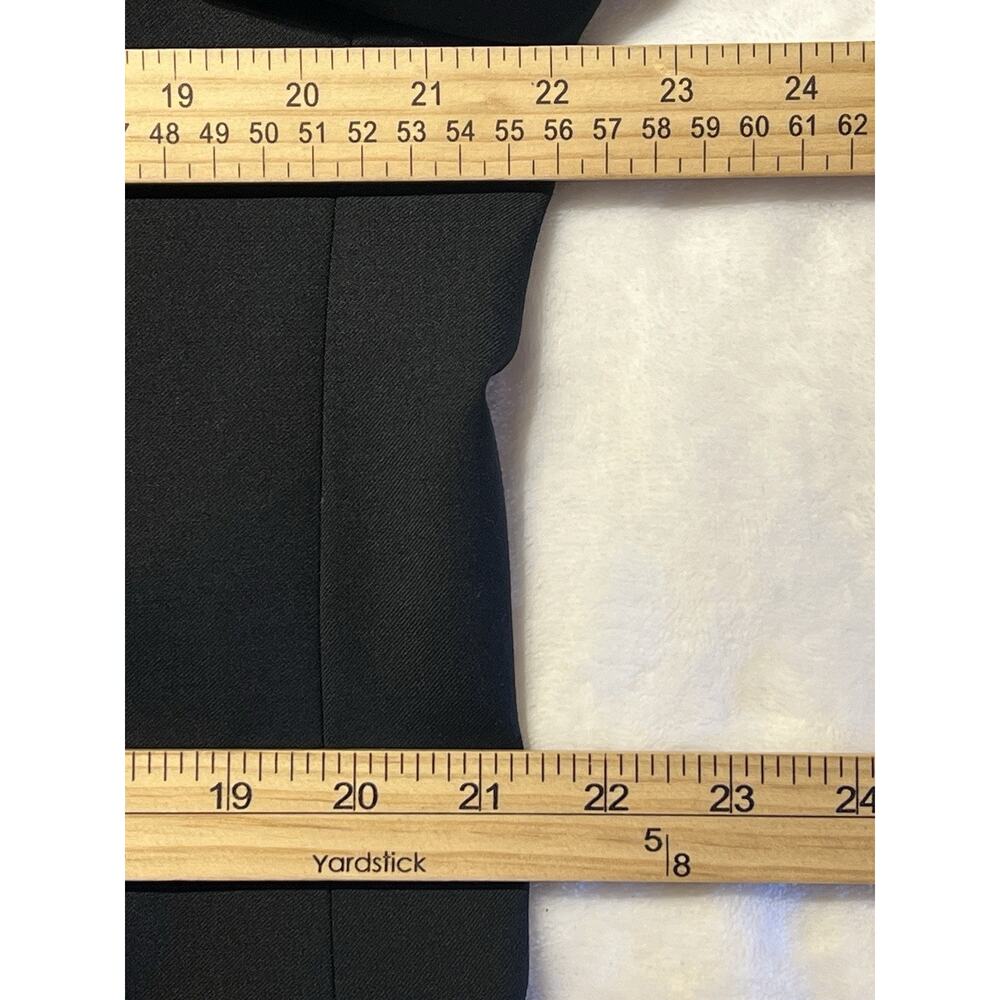Vintage Hart Schaffner Marx 42R 34x27.5 Classic Solid Black Quality Suit - Picture 12 of 16